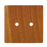 Placa 4x4 com 2 Furos - Novara Cumaru